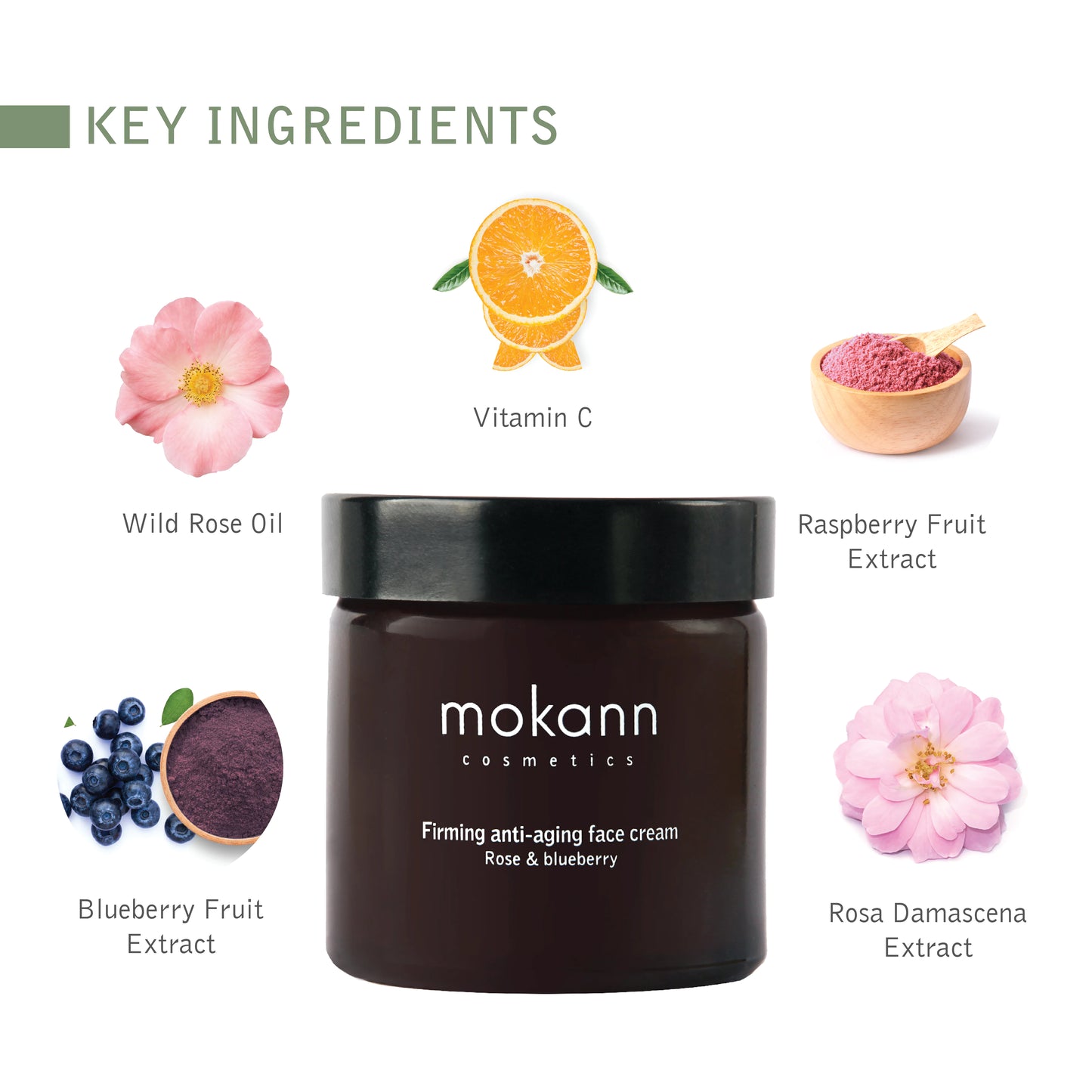 Firming Anti-Aging Face Cream - Rose and Blueberry